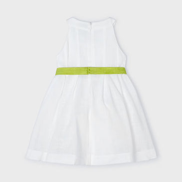 Vestido cinturon flores