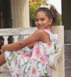 Vestido gasa estampado