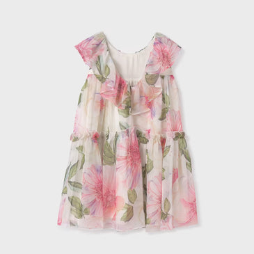 Vestido gasa estampado