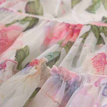 Vestido gasa estampado