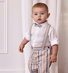 Conjunto camisa bermuda tirantes