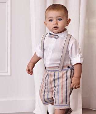 Conjunto camisa bermuda tirantes