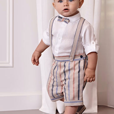 Conjunto camisa bermuda tirantes