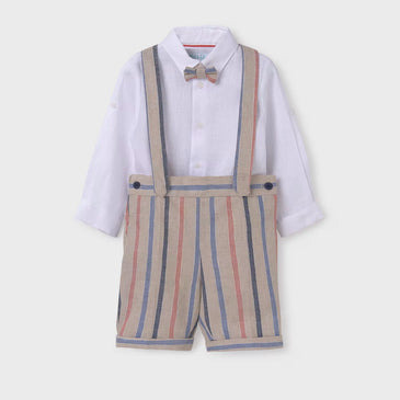 Conjunto camisa bermuda tirantes