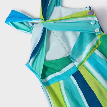 Mono saten rayas multicolor