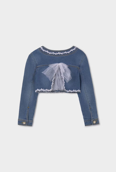 Cazadora denim aplicaciones