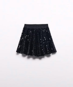 Falda lentejuelas terciopelo niña