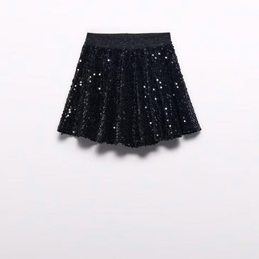 Falda lentejuelas terciopelo niña