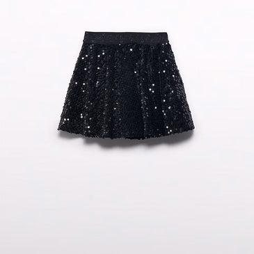 Falda lentejuelas terciopelo niña