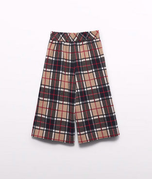 Culotte cuadros punto niña