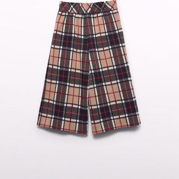 Culotte cuadros punto niña
