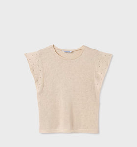 Camiseta tirantes tachuelas niña