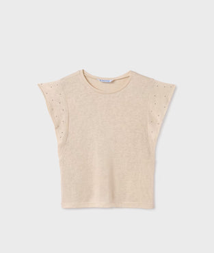 Camiseta tirantes tachuelas niña