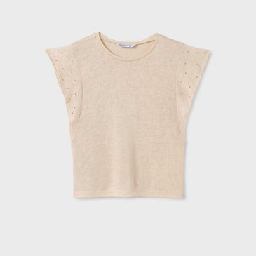 Camiseta tirantes tachuelas niña