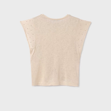 Camiseta tirantes tachuelas niña