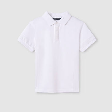 Polo m/c contrastes pique