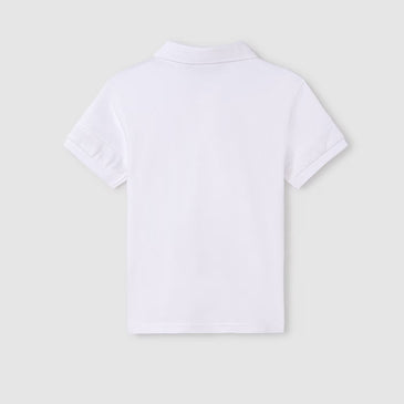 Polo m/c contrastes pique