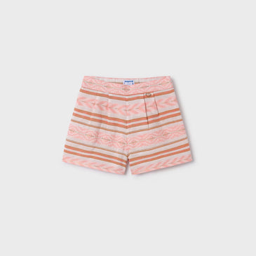 Pantalon corto jacquard