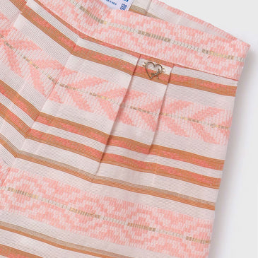 Pantalon corto jacquard