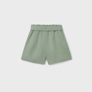 Pantalon corto falso lino