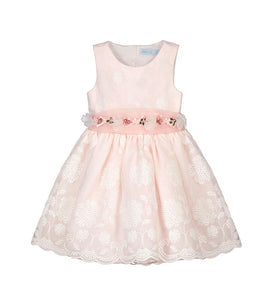 Vestido organza bordado