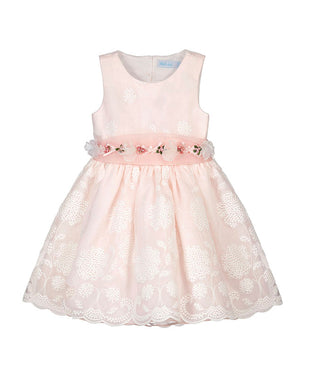 Vestido organza bordado